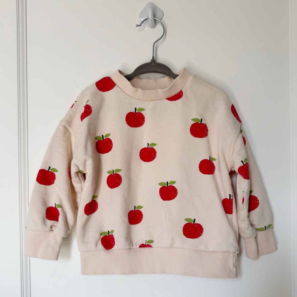MONOPRIX Kids Sweatshirt – Apple Print